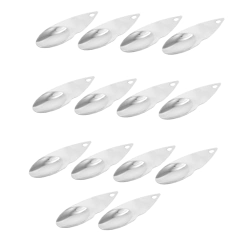 Cabilock 14 pièces Kiwi Cutter Cuillères Acier Inoxydable Éplucheur de Fruits et Compact pour Trancher et Creuser Kiwis Outil Pratique pour Plateau de Fruits