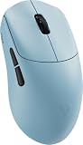 Rapoo VT MAX Mouse de Jogo Sem Fio Leve, Sensor Ultimate PAW3950, Vida de Bateria 750H, 8K Polling, 45K DPI, Modo Duplo 2.4G/USB-C, Mouse de Desempenho de Grau Esportivo para PC/Mac (VT0 MAX, Azul)