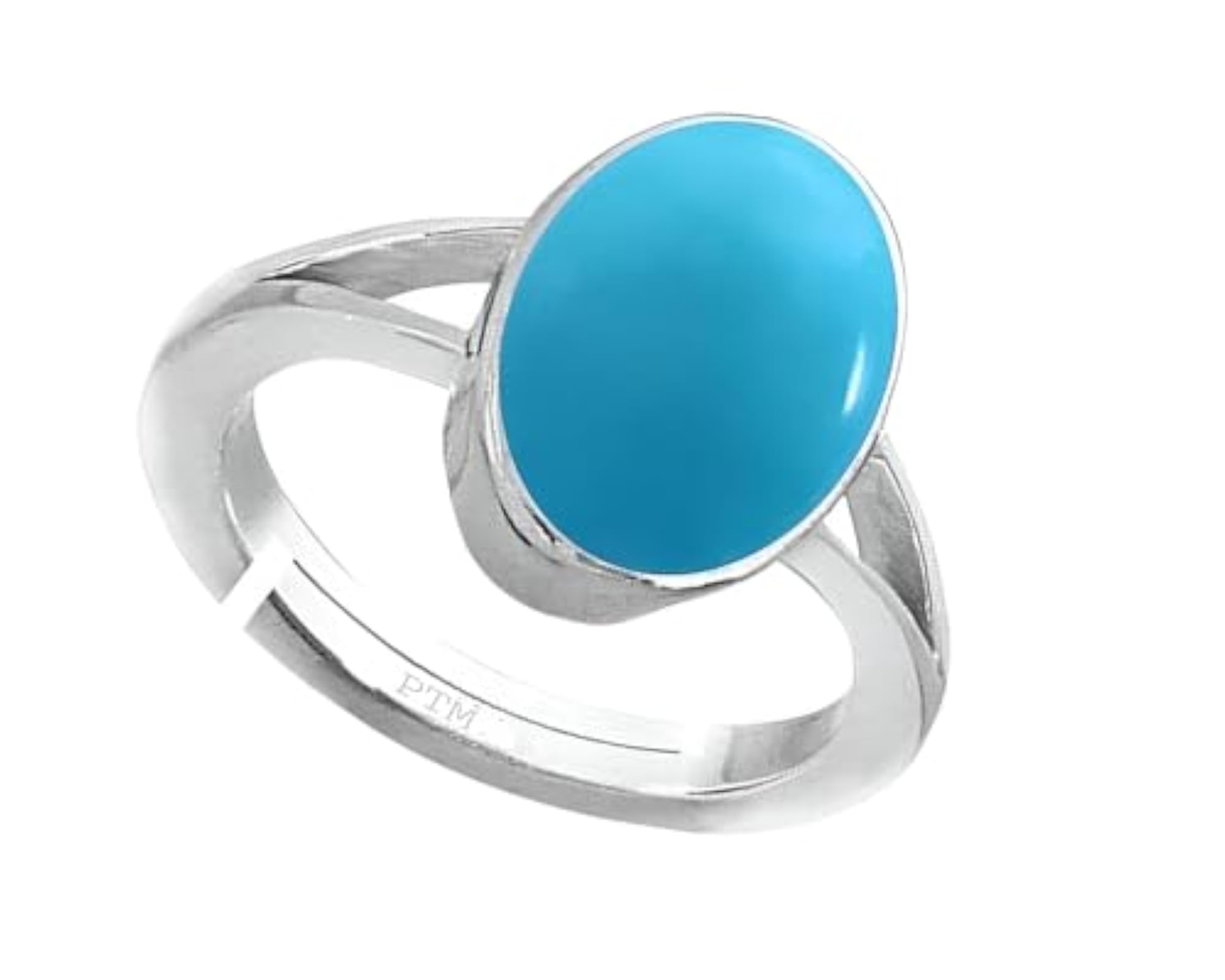 Women's Turquoise/Firoza Adjustable Ring, 925 Sterling Silver