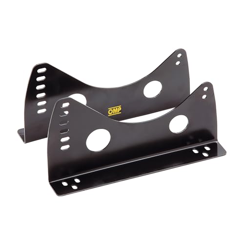 Fixation latérale en acier 3 mm pour rehausser la rigidité de votre siège OMP noir