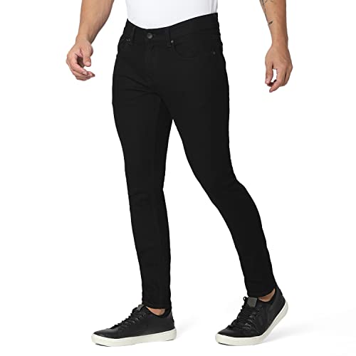 Image of Spykar Men's Kano Slim Fit Mid-Rise Jeans (Ankle Length)