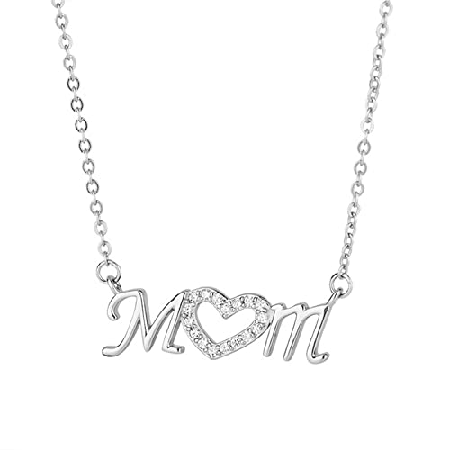 Collier en diamant pour femmes pendentif cœur or rose 14 carats
