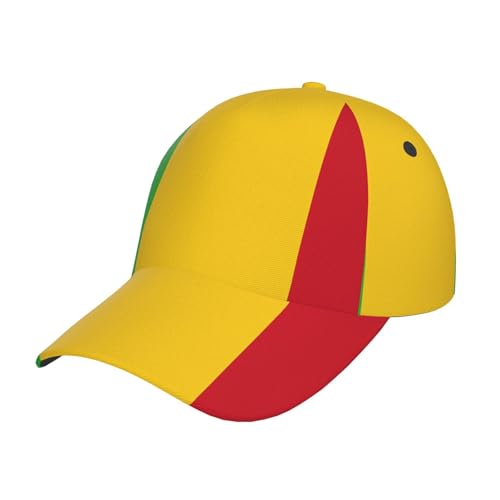 NABEAR Drapeau du Mali Casquette de baseball unisexe, casquette snapback réglable, casquette de camionneur, casquettes pour activités, cadeaux, noir, taille unique, Noir, taille unique