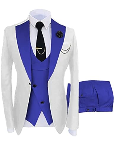 Mens Suit Slim Fit,Wedding Suits for Men Slim Fit Man Suits Men Suits Regular Fit 3 Piece Jacket Blazer Groom Tuxedo