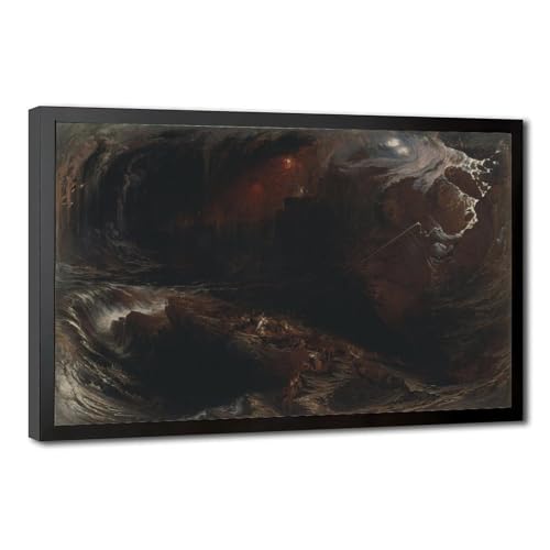 The Deluge John Martin impression sur toile cadre a suspendre decoration murale bureau