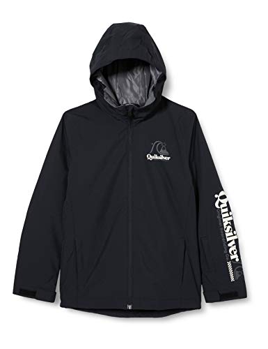 Quiksilver In The Hood-Chaqueta para Nieve para Niños 8-16, True Black, L/14