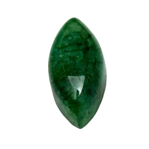 Émeraude naturelle marquise 17mm cabochon vrac pour création de bijoux DIY
