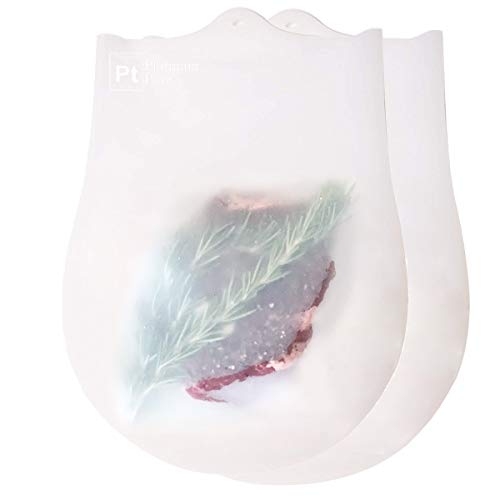Comparison: Best Sous Vide Bags 5 Platinum Pure,Reusable Sous Vide Bags,Set of 2 BPA Free Bags for Sous Vide Cooking,100% Pure LFGB PLATINUM SILICONE with NO FILLERS,Compatible with all immersion circulators, Gourmia, and more