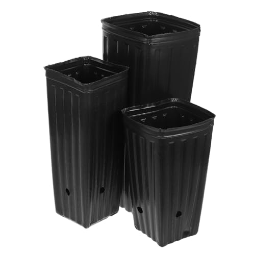 BESPORTBLE Set Da 60 Vasi Da Vivaio in Plastica Spessa Per Piante e Fiori, Tazze Da Coltivazione Per Ortaggi e Giardino Ventilazione Radici Per Crescita Sana