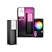 Philips Hue Turaco Außen-Sockelleuchte, anthrazit, dimmbar, warmweißes Licht, über App steuerbar, kompatibel mit Amazon Alexa (Echo, Echo Dot), neue Generation