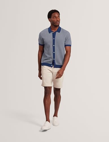 Camiseta Ted Baker para Hombre Manga Corta Tejido Pesado Texturizada Casual miniatura 6