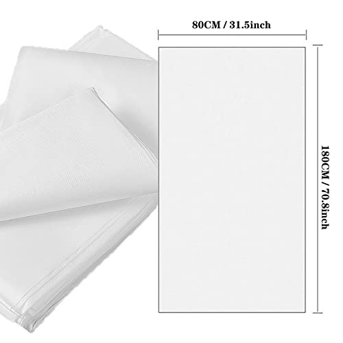 100Pcs 31 X 70 Inches Disposable Massage Table Sheets Non Woven Bed Cover Woven Spa Sheets Waterproof Fabric For Hotel Spa Wax Tattoo Salon (White) #TOP1