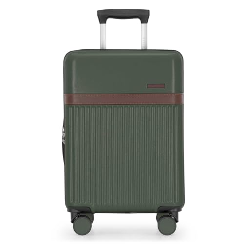 Image of U.S. Traveler Vista Way 3-Piece Travel Set, 21-Inch Carry-on Hardside with TSA Lock, 18-Inch Travel Backpack with Laptop Sleeve, Toiletry Bag, Green