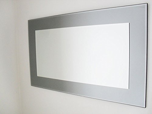 Premier InteriorsMarietta Rectangular Wall Mirror Grey Smoked Glass 100x75cm