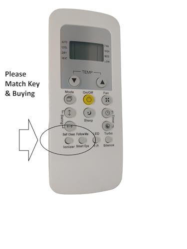 Image of AMAZOR Air Conditioner Remote Compatible for (Carrier AC Remote - Self Clean, Ionizer)