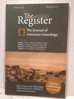 Unknown Binding The NEHG Register Volume 169 Summer 2015 Book