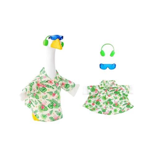Generisch Tenue d'oie 2026 pour véranda, convient pour une statue d'oie en ciment de 58 cm de haut pour jardin, terrasse, véranda, vacances (vert, 20 cm)