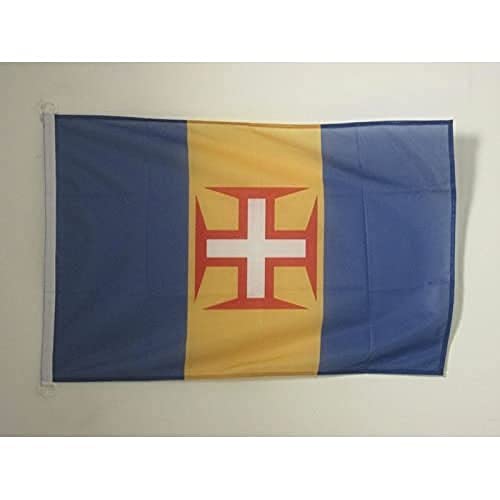 AZ FLAG, Madeira Flag, 2x3 Ft, For Outdoor, Portugal, Maderian Banner Knitted Polyester with Two Plastic Rings