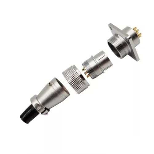 Conector PLS24 WS24 metálico tipo Aero Socket Plug M24(P24-6P) 4