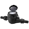 Watflow DN20 Water Meter 3/4 NPT, ISO4064 Certification Cubic Water Flow Meter, Cold Water Meter with PVC for Garden or Home, Single-Jet Horizontal Install.