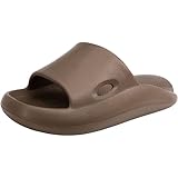 [Alvisto] 理学療法士推奨 スリッパ 室内 サンダル 4cm超厚底 エアースリッパ ルームシューズ レディース メンズ ベランダ バス トイレ軽量 静音防滑 柔らか 抗菌防臭 EVA air slippers ブラウン 24.5-25.0cm