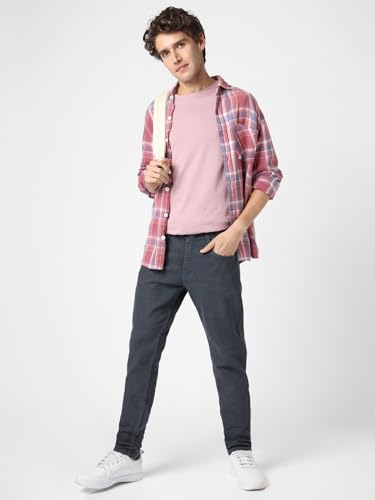 Image of Urbano Fashion Men's Slim Fit Mid Rise Washed Jeans Stretchable