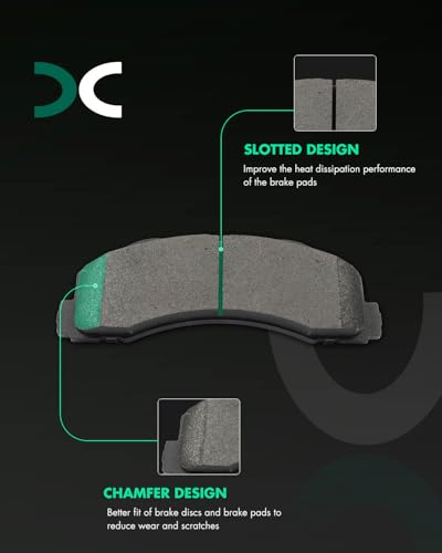 Image of SCITOO D1770-8528 Disc Brake Pads Sets Front Metal Brake Pads w /Hardware