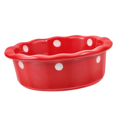 Milisten 1pezzi Ciotola Per Gatti in Ceramica Motivo Natalizio Contenitore Per Acqua Per Animali Domestici Ciotola Creativa Per Alimentazione Sul Pavimento