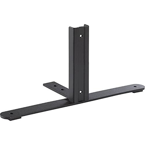 8"H T-Leg Bracket For Office Partition Panels, Black (1 Pair) #TOP4