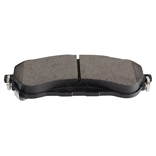 Image of TRQ Performance Rear Brake Pad and Rotor Set Ceramic Coated Drilled Slotted Rotors Compatible with 2019-2021 Ford Ranger