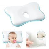 Babykissen, Kinder Kissen, Neugeborenenkissen Kleinkind 100% Baumwolle, Weich Neck Protecto für Kinder Bett Schlafen (Weiß)