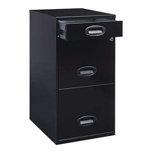 Realspace soho 18d 3 drawer organizer vertical file cabinet black  urban country home decor