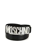 moschino gürtel herren Leder. Moschino Damen A801280071555 Schwarz Leder Gürtel