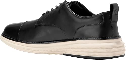 Cole Haan Men's Grand Hurrion Cap Toe Oxfords, Black/Ivory, 8-M US