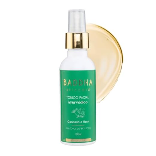 Tonico Facial Cosmético Natural, com Neem e Camomila, Ayurvédico, Baddha Skincare- 120ml