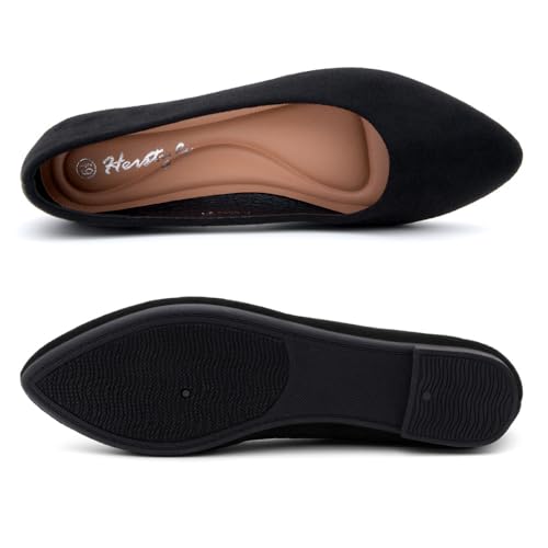 Herstyle Pointed Toe Flats for Women – Slip-On Dressy Ballet Flats with Memory Foam | Lightweight Comfortable Business Casual Shoes for Work, Travel & Daily Wear3