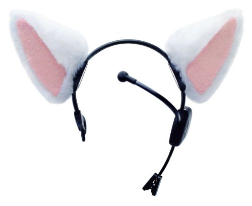 Necomimi EEG Cat Ear Headband - Kawaii, Otaku, Party, Moe - 1 Count (Pack of 1) - White - Female - Anime Fans, Cosplayers, Adults