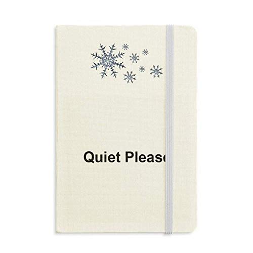 Carnet épais Quite Please Warning avec pages lignées de haute qualité