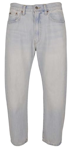 POLO RALPH LAUREN Men's Anders Classic Taper Fit Authentic Denim Jeans 34Wx30L Light Blue