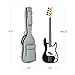 Best Choice Products Full Size Beginner 4-String Electric Bass Guitar, Wooden PB-Style Bass Starter Set w/Padded Carrying Case - Black/White