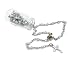 Rosary Bottle Lady Guadelupe White Bead Baptism Communion Recuerdos De Bautizo Communion- 12 PCS