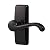 Ideal Security GL Lever Set with Locking Inside Latch for Storm and Screen Doors, 2-Piece, Matte Black