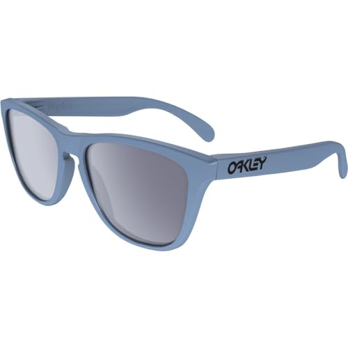 Oakley Men's Frogskins (a) Polarized Iridium Rectangular Sunglasses, Matte Brown Tortoise, 54 mm