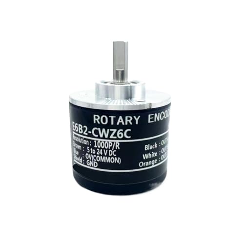 Codeur rotatif E6B2-CWZ6C 360P R boîtier métallique durable et axe en acier