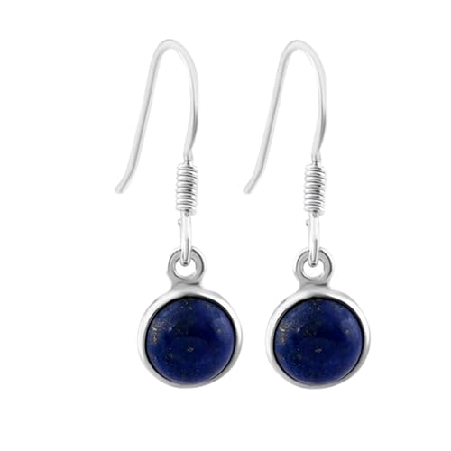 Boucles lapis-lazuli naturel pour sublimer un visage avec un bijou léger
