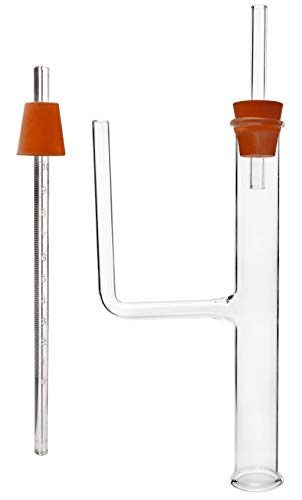 Potometer, H' Type - 14" - Glass Reservoir Tube And Capillary Tube With White Graduations - Eisco Labs #TOP1
