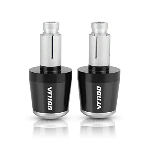 Poignées de guidon pour Honda VT1100 antivibrations avec embouts CNC 22mm