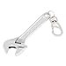 OriGlam Mini Wrench Tool Keychain, Spanner Keyring Pendant, Keychain Creative Mini Adjustable Wrench Key Chain Spanner Key Chain (Silver)