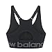 New Balance Seamless Cami Sports Bra, Adjustable Straps with Keyhole Breathability, Black, Small