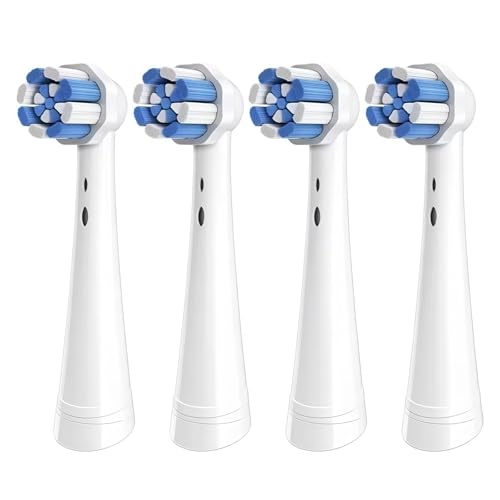 �����p���u���V�w�b�h�A�݊����̂���For Oral B�AiO 3/4/5/6/7/8/9/10�V���[�Y�A�d�����u���V(4PCS WHITE)